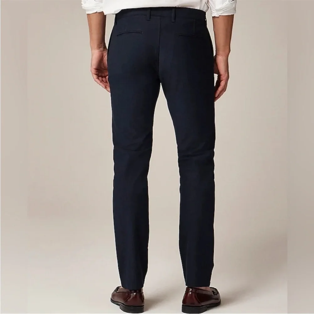 J. Crew 484 Slim-Fit Tech Pant Navy Blue